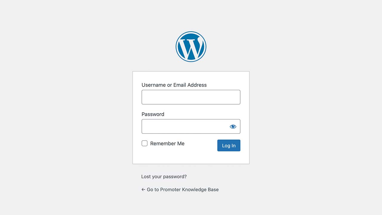 logging in to the wordpress dashboard logging in to the wordpress dashboard