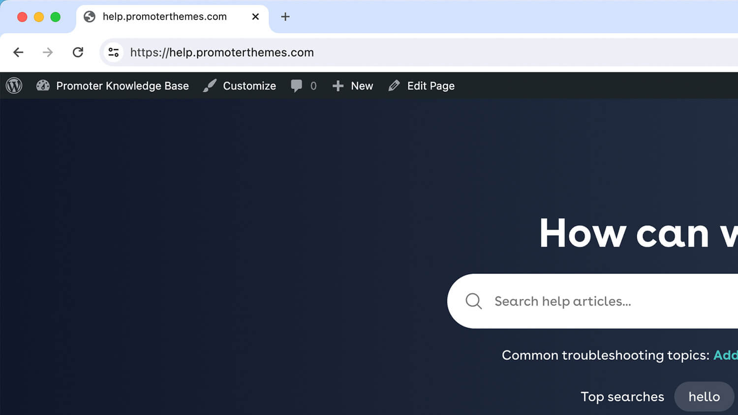 the wordpress admin bar the wordpress admin bar