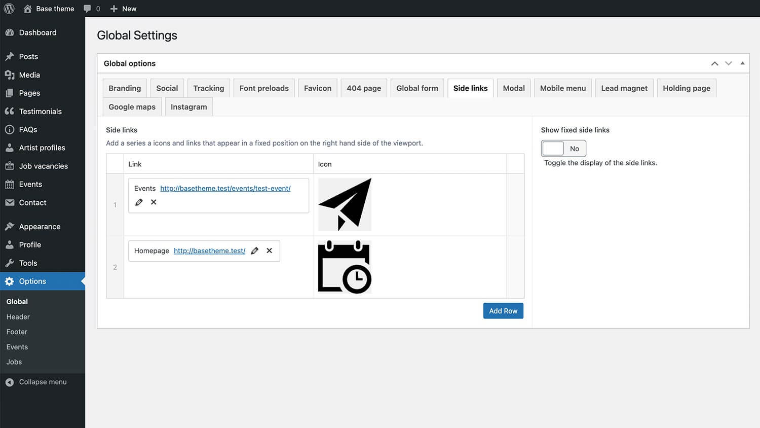 sidelinks Side links